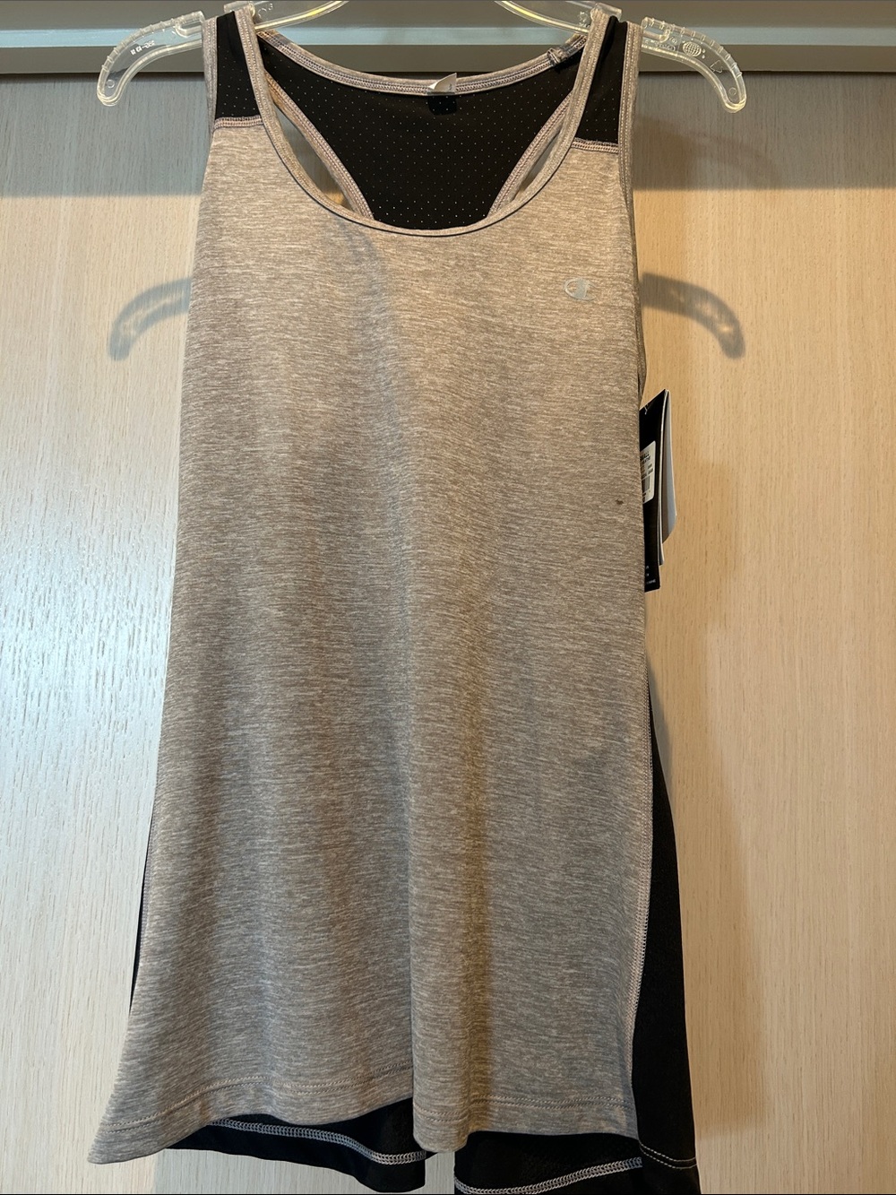 Champion Gray and Black Athletic Tank Top